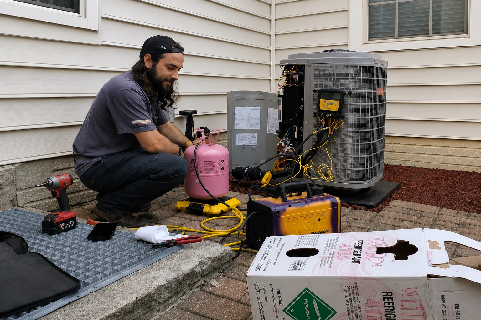 AC service call cost Columbus