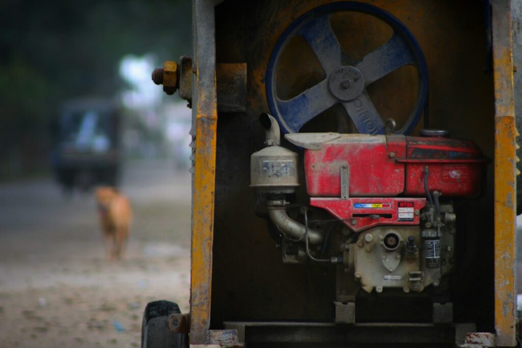 generator runs out of fuel